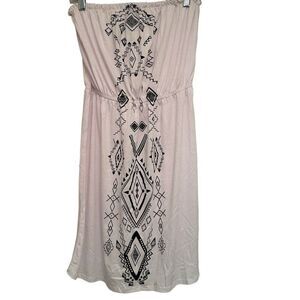 LA Class white aztec swim coverup- size s